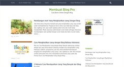 Desktop Screenshot of membuatblogpro.com